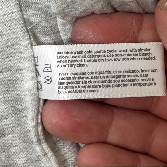 Three Dots Sz Large Light Gray Knit Material Lightweight Puffer Coat Athleisure - Picture 7 of 7